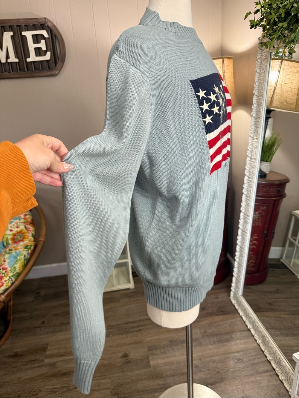 Simply Southern • American Flag Knit Sweater - Picture 8 of 10